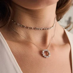 Biella Perla Halskæde, Silver