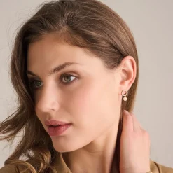 Biella Perla Uno Øreringe, Gold Plated