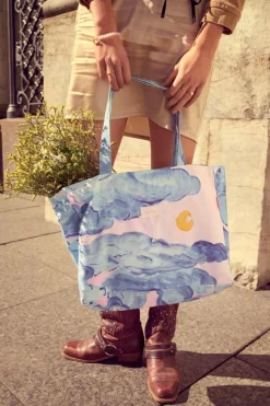 Big Canvas Totebag, Moonshine Rose