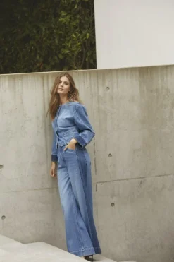 BilbaoCC Wide Jeans, Denim Blue, XS