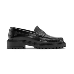 Birgitte Loafers, Black Polido,