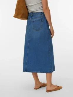 Birkley Denimnederdel, Light Blue Denim, XL