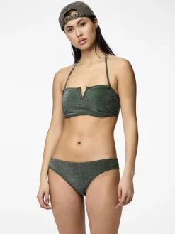 Bling Bikinitrusser, Dark Green, XL