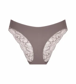 Body Make-Up Illusion Lace Highleg Tai Trusser, Pigeon Grey, 46