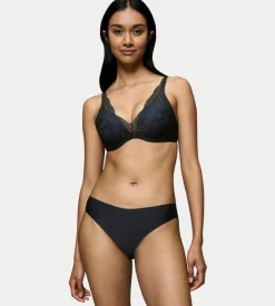 Body Make-Up Illusion Lace Highleg Tai Trusser, Black, 40