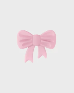 Bow Silicone Sticker, Pink