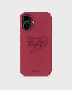 Bow Silicone Sticker, Red Velvet