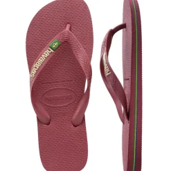 Brazil Logo Sandaler, Amaranth, 35/36