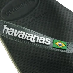 Brazil Logo Sandaler, Green Olive, 39/40