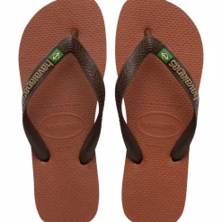 Brazil Logo Sandaler, Rose/Coffee, 41/42