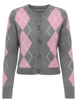 Brighton Life Cardigan, Medium Grey Melange/Romance, S