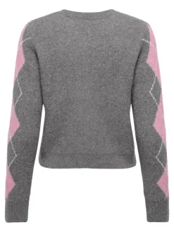 Brighton Life Cardigan, Medium Grey Melange/Romance, S