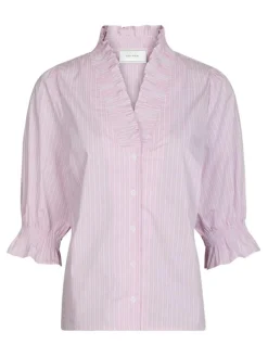 Briony Twin Stripes Skjorte, Light Pink, 38