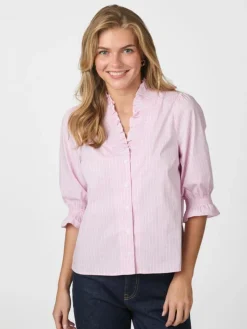 Briony Twin Stripes Skjorte, Light Pink, 38