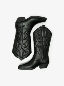 Bronco Cowboy Støvler, Black, 39