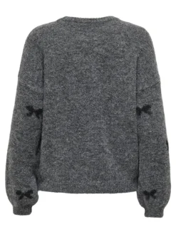 Brunhilda Life Striktrøje, Medium Grey Melange, M