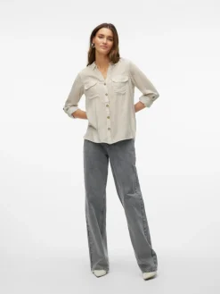 Bumpy Skjorte, Silver Mink, S