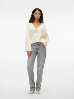 Caia Bow Cardigan, Snow White, L