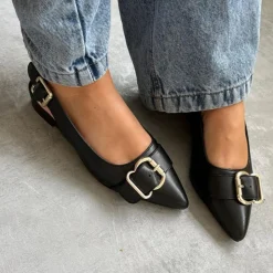 Call It Love Slingback Ballerinasko, Black, 37