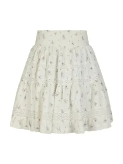 Callia Dobby Flower Nederdel, Off White, 34