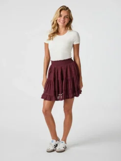 Callia S Voile Nederdel, Burgundy, 40