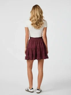 Callia S Voile Nederdel, Burgundy, 40