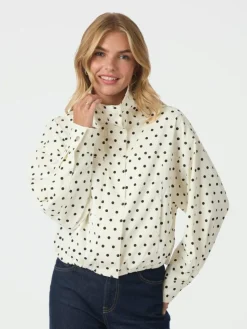 Callisa Dot Jakke, White, 34