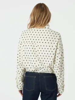 Callisa Dot Jakke, White, 34