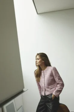 CammieCC Boucle Jakke, Candyfloss, M