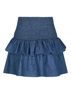 Carin Denim Nederdel, Blue, 38