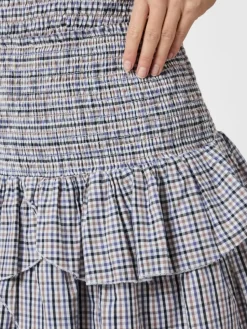 Carin Double Check Nederdel, Blue, 36