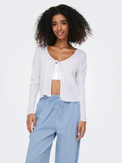 Carlotta String Cardigan, White, XL