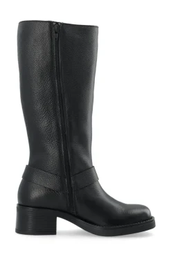 Casrikke Tall Biker Støvler, Black, 41