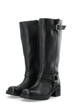 Casrikke Tall Biker Støvler, Black, 41