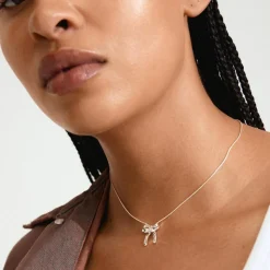 Cassian Halskæde, Silver Plated, 40+9 cm