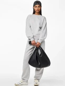 Chilli Straight Sweatpants, Light Grey Melange, L