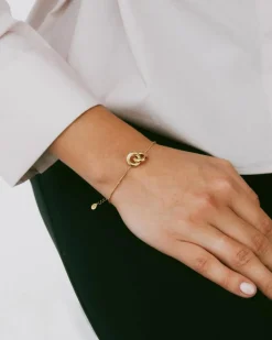 Chunky Eternal Armbånd, Gold, 16-19 cm