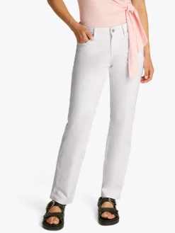 Classic Straight Jeans, Optic White, W33/L32