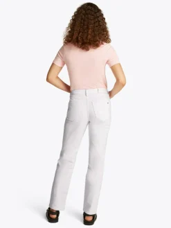 Classic Straight Jeans, Optic White, W33/L32