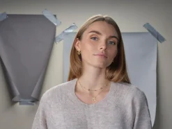 Clover Halskæde, Gold Plated, 42+3 cm