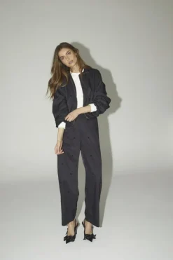 CloverCC Dot Balloon Zip Jakke, Black, L