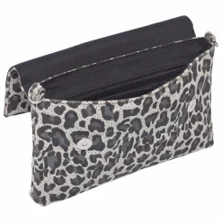 Clutch, Grey Leo Print