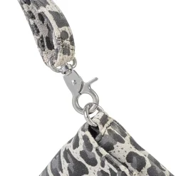 Clutch, Grey Leo Print