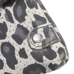 Clutch, Grey Leo Print