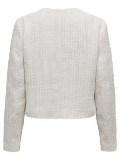 Coco Boucle Cardigan, Egret, XL