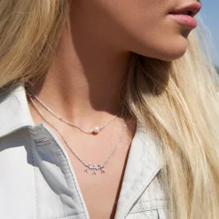 Coco Halskæde, Silver, 45 cm