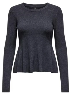 Coco Life Peplum Striktrøje, Ombre Blue, M