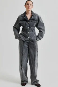 Columdore Denim Bukser, Denim Grey, S