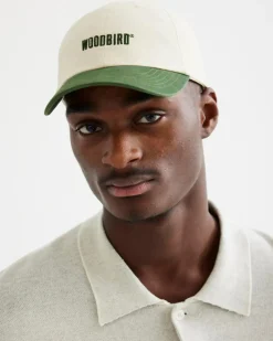 Core Twill Kasket, Offwhite-Army, One size