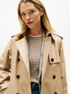 Cotton Reg Trenchcoat, Beige, 36